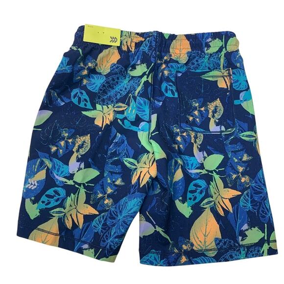 NWT New All In Motion Boys Small (6/7) Drawstring Waist Swim Shorts UPF 50+ - Picture 2 of 3